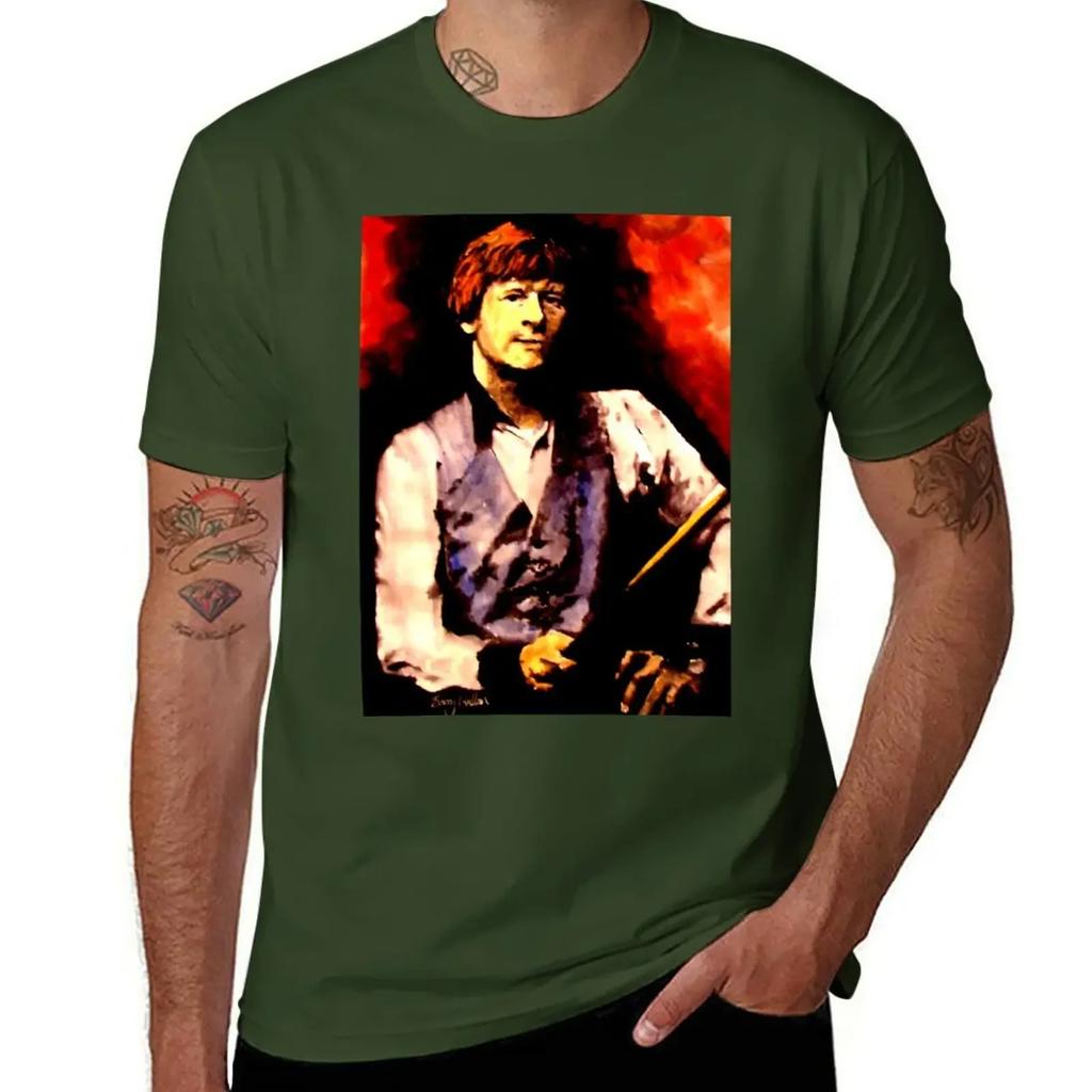Alex Higgins Snooker Art Północnoirlandzka Koszulka szybkoschnąca gładka Męska koszulka
