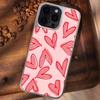 Full screen pink love applies to Apple IPhone17pro mobile phone case 15/16 matte PC13 girl 14 electroplating