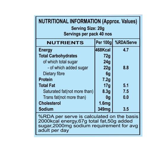 Patanjali Doodh Biscuit, Whole Wheat Milk Cookie, Rich in Fibre, 800 Gm