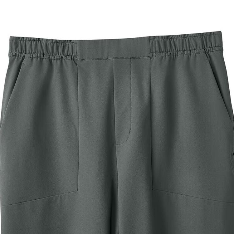 Skechers Outdoor Sports Series Solid Color Elastic Waist Casual Pants Men Bottoms Graphite-Gray L424M030-0091