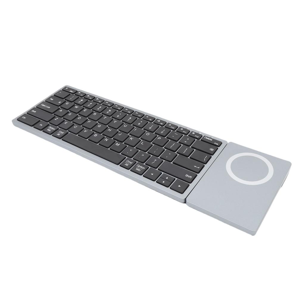 Multi Functional Wireless Keyboard, 5.0 and 2.4G Dual Mode, Magnetic Mobile Phone , 10m Stable , 360 degrees Stand fo