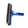 10in Swimming Pool Steel Brush Bottom Walls Cleaning Supplies for Pond Spa Hot Spring