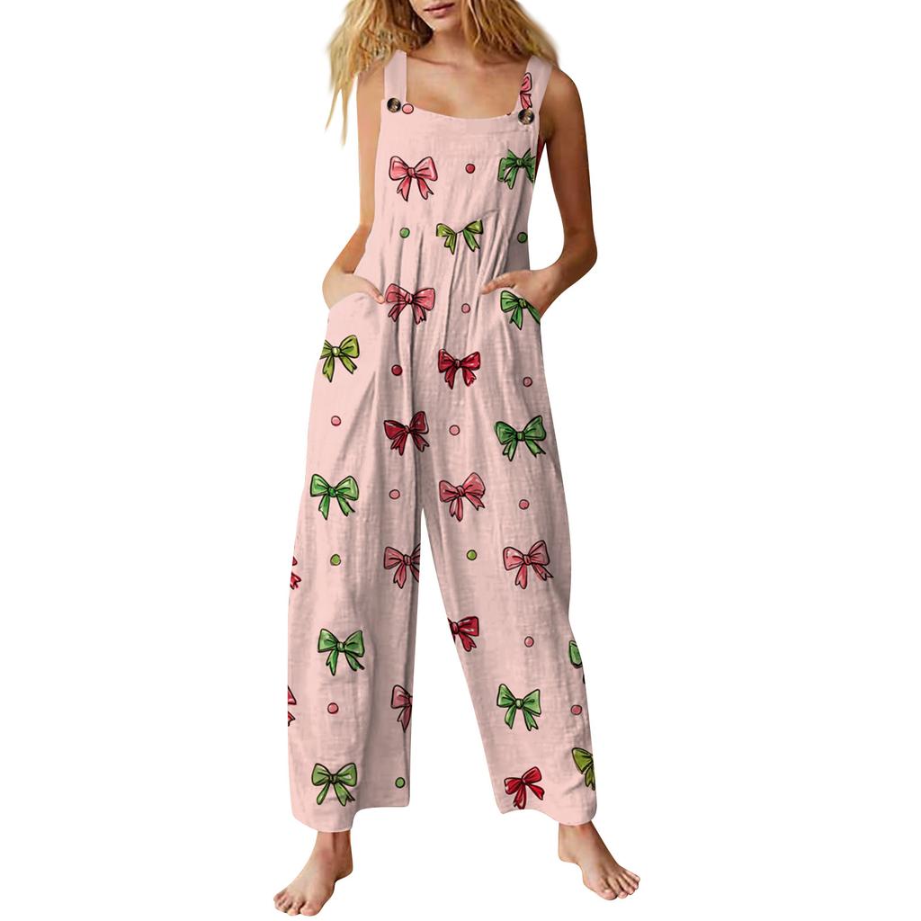 Women's Jumpsuit Printed Casual Loose Jumpsuit
