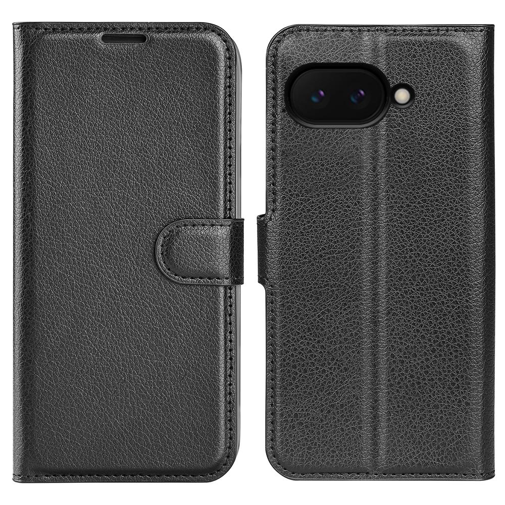 For Google Pixel 9a Case Litchi Texture Shockproof Leather Wallet Phone Cover
