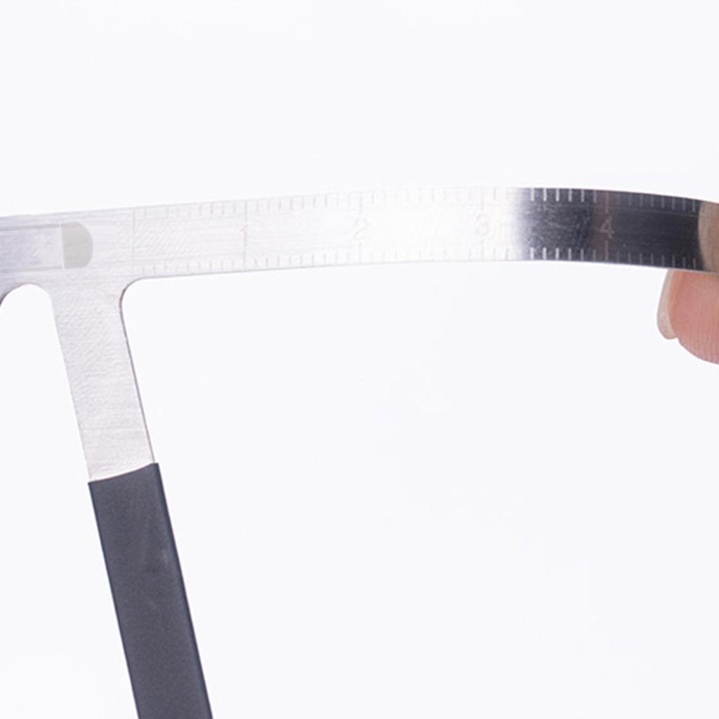 Stainless Steel Eyebrow Positioning Ruler Eyebrow Golden Ratio Caliper 3-Point Positioning Ruler Microblading Brow Guide Measuring Tool
