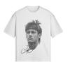 Men's Stylish Casual Pure Cotton Summer T-Shirt with Neymar Print and Crew Neck