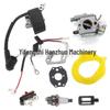 Husqvarna Chainsaw Parts: Carburetor, Fuel Line, High Voltage Coil, Gasket for Models 136, 137, 141, 142, HUS36, 41.