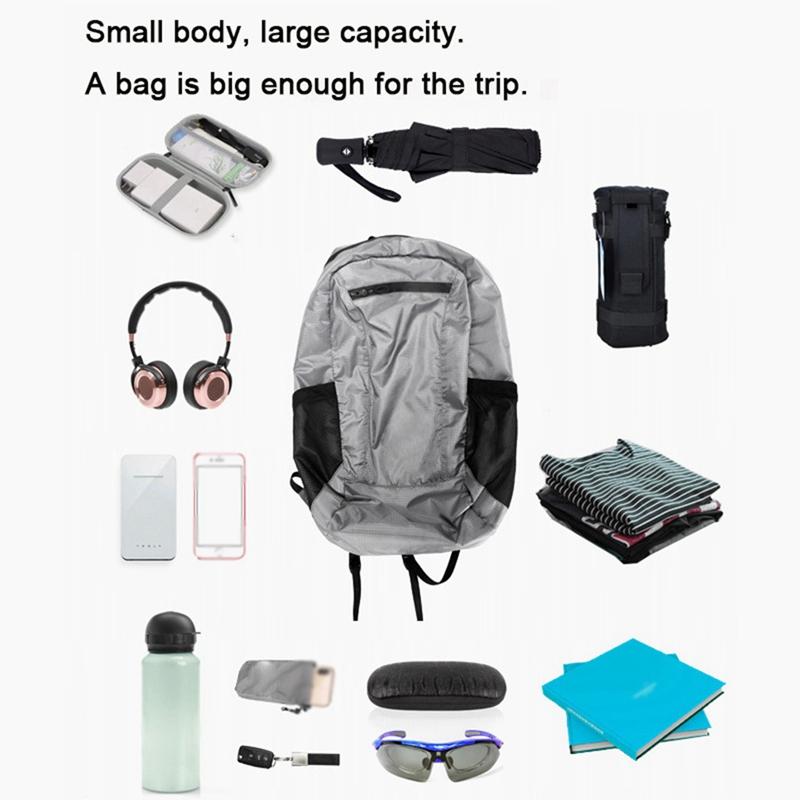Sports Backpack 20L Foldable Lightable Outdoor Camping Traveling Bag