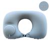 Portable Outdoor Flocking Backrest Pillow - Multifunctional, Inflatable for Travel or Office Naps