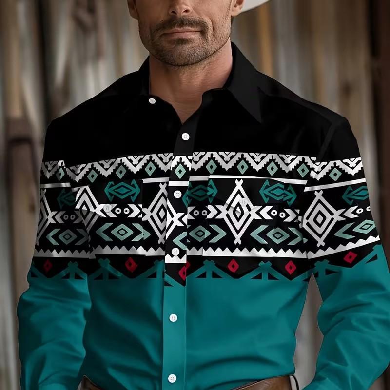 Spring And Autumn Men'S Long Sleeve Shirt