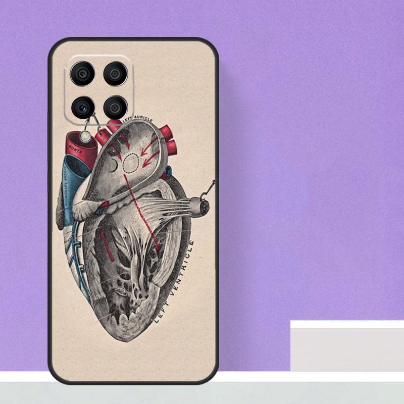 Anatomical Heart Anatomy For Samsung Galaxy M21 M51 M12 M32 M52 M13 M23 M33 M53 M34 M54 M30s M31s M15 M55 M20 Case