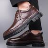 Fashion Classic Dress Flats 2025 New Leather Mens Oxford Shoes High Quality Non-slip Man Casual Shoes Comfortable Formal Dress Footwear