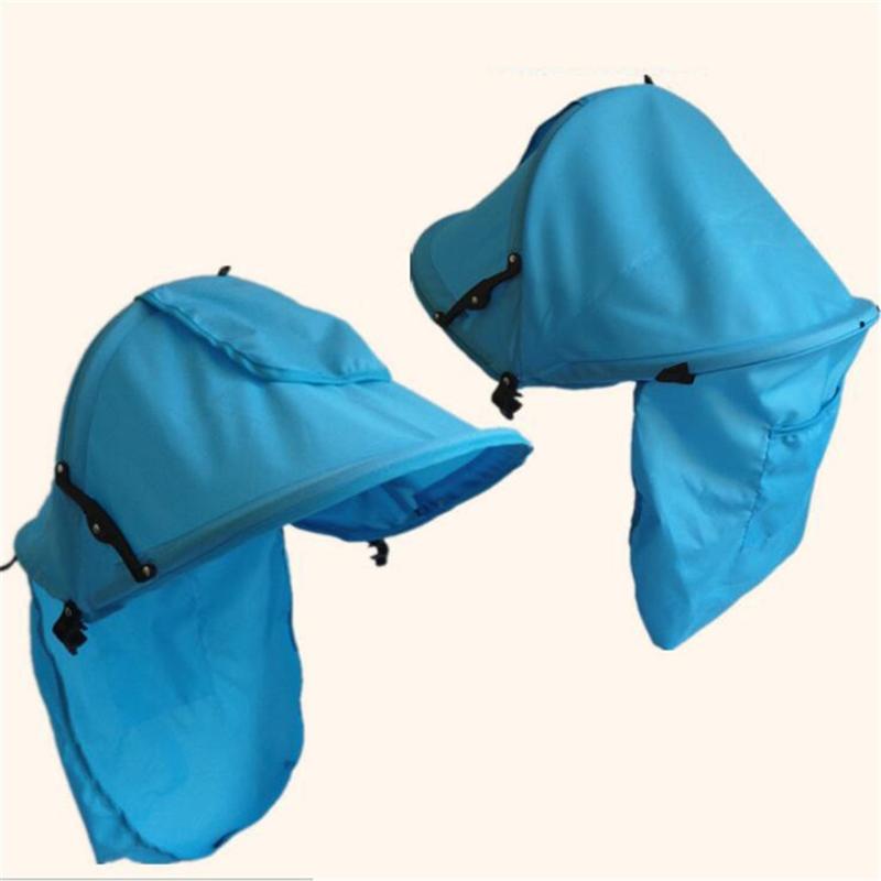 Baby Stroller Sun Shade Universal Carriage Canopy Cover for Infant Prams Breathable UV Blocking Visor with Adjustable Straps