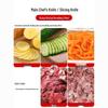 Electric Meat Slicer Shredder & Automatic Vegetable Cutter - Stainless Steel Household Grinder for Fresh Meat, Chicken Strips