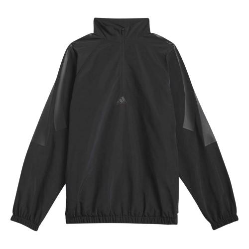 Adidas Mens Woven Half Zip Basketball Jacket