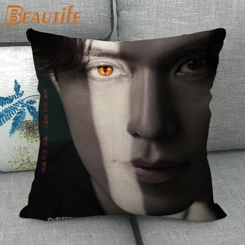 Custom Lee Dong Wook KPOP Pillowcase Wedding Decorative Cotton Linen Pillow Case For Home Pillow Cover 45X45cm One Side