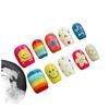 30Pcs Dopamine Short Fake Nails Cute Fun Press On Nails High Quality Decorative Nail Tips For Girls