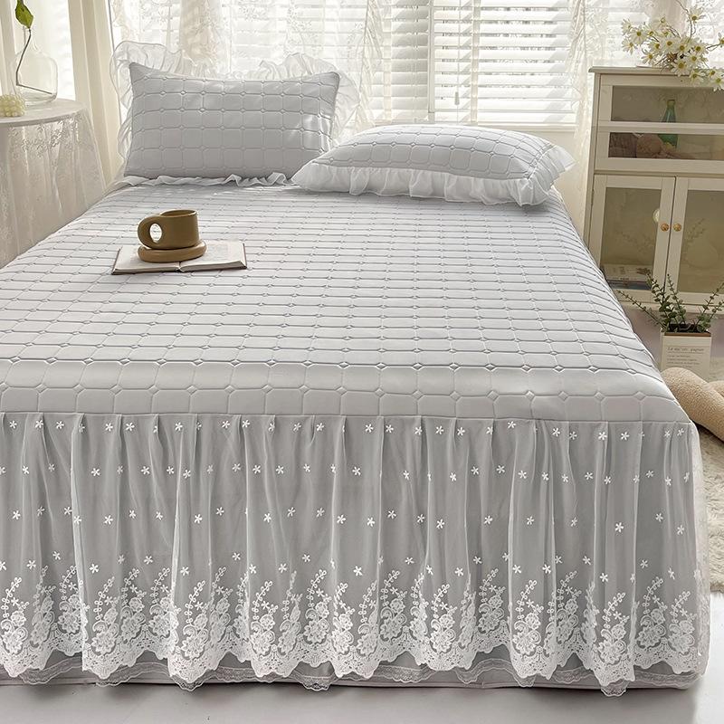 Sengeskjørt Latex tredelt sett med sommersovematte Klimaanlegg Mykt sete Sammenleggbar viskosefibermatte