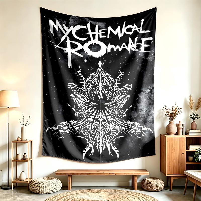 My Chemical Romance Official Band (5) Tapestry Suitable For Decorating Homes Dorms And Bedrooms Soft To The Touch And A Perfect Gift For Friends And F