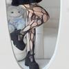Loch Persönlichkeit Ausgeschnitten Unregelmäßig Millennial Hottie Y2k Strumpfhosen Subkultur Punk Stil Netzsocken