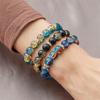 Crystal Elastic Bracelet Colorful Crystal Beads Bracelets for Women Girls Fashion Jewelry Gifts