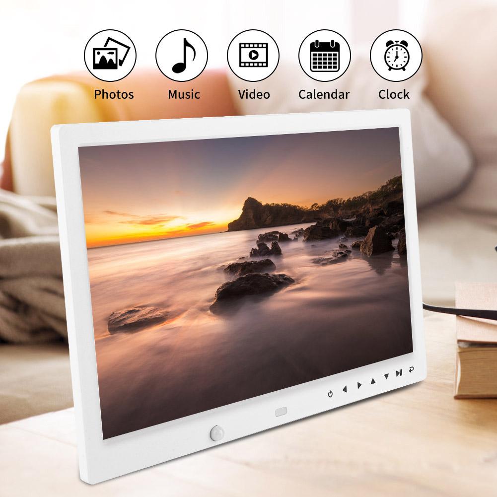 13   Portable 1080P HD Digital Photo Frame Clock Movie Player Album with Remote Controller