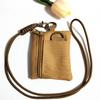 Porte-monnaie mini pour cartes et pièces à suspendre au cou en tissu Oxford décontracté, pochette zippée pour hommes et femmes, porte-clés Ins, petit sac avec cordon