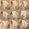 The New Summer Ins High-end Lace Headscarf Pastoral Style Baotou Triangle Scarf Headband Female Light Luxury Headdress Hair Accessories
