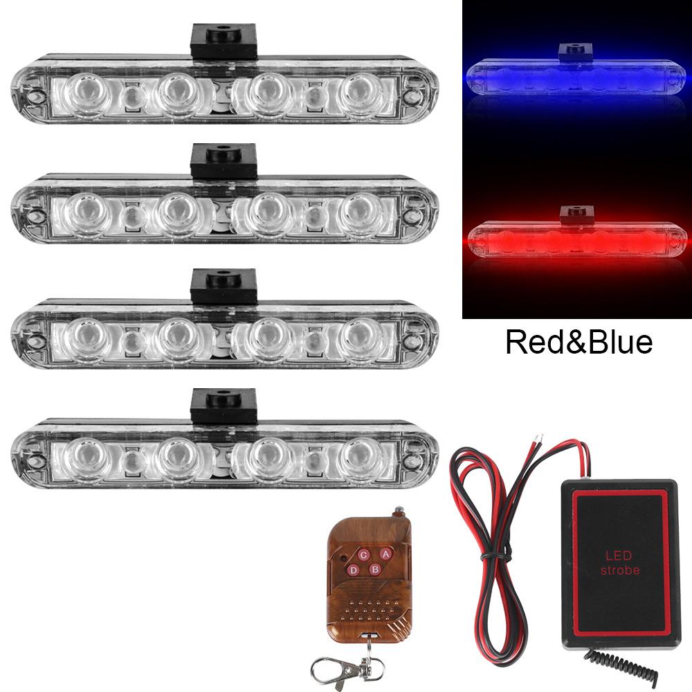 Flashing Car Strobe Warning  Lighter Wireless Remote 4x4/Led Ambulance Fso Police Light LED DRL 12V Truck Light