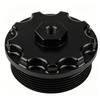 Easy Installation Fuel Filter Cap with Pressure Port for 6.0L Aluminum Filter Caps Replacement Auto Accessory