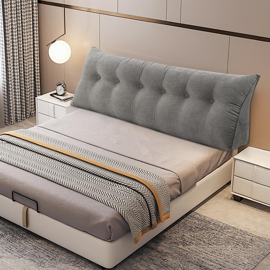 Rückenkissen Langes Keilkissen Lendenkissen 120/140/160/180/200cm, Für Bett Sofa Lesekissen Kopfteilkissen