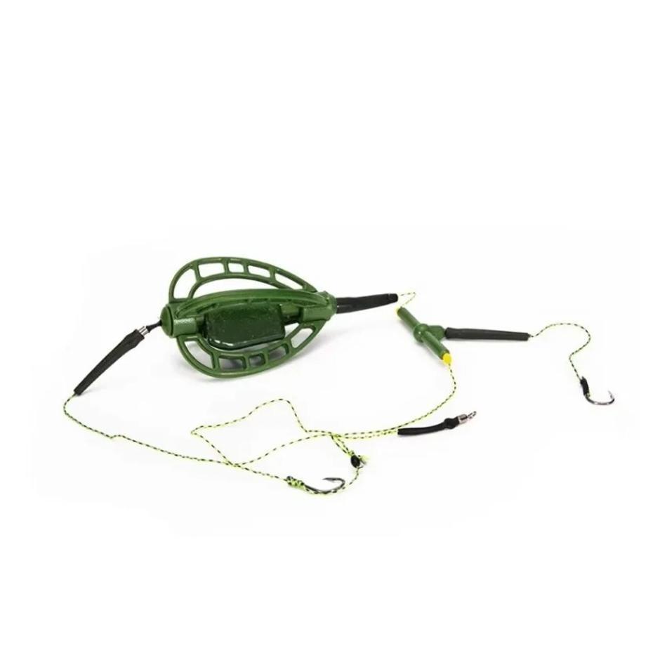 1 Pcs 48g Holder With Hook Carp Fishing Tackle Tool Fishing Bait Cage Line Group Feeder Sinker String Hook Carp Fish Bait Feeder