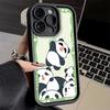 Phone Case for iPhone 17 Air 16E 15 16 Pro Max Cute Cartoon Panda Cover 14 Plus 13 12 Mini Soft Shell Silicone Fundas