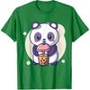 Cute Kawaii Panda Drinks Boba Bubble Tea Kawaii Aesthetic T-Shirt