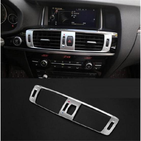 

Стайлинг автомобиля для BMW X3 X4 F25 F26 предупреждающий знак кондиционер вентиляционное отверстие крышка наклейка декоративный интерьер авто серебряный