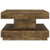 Coffee Table Dark Brown 60x60x35 Cm MDF