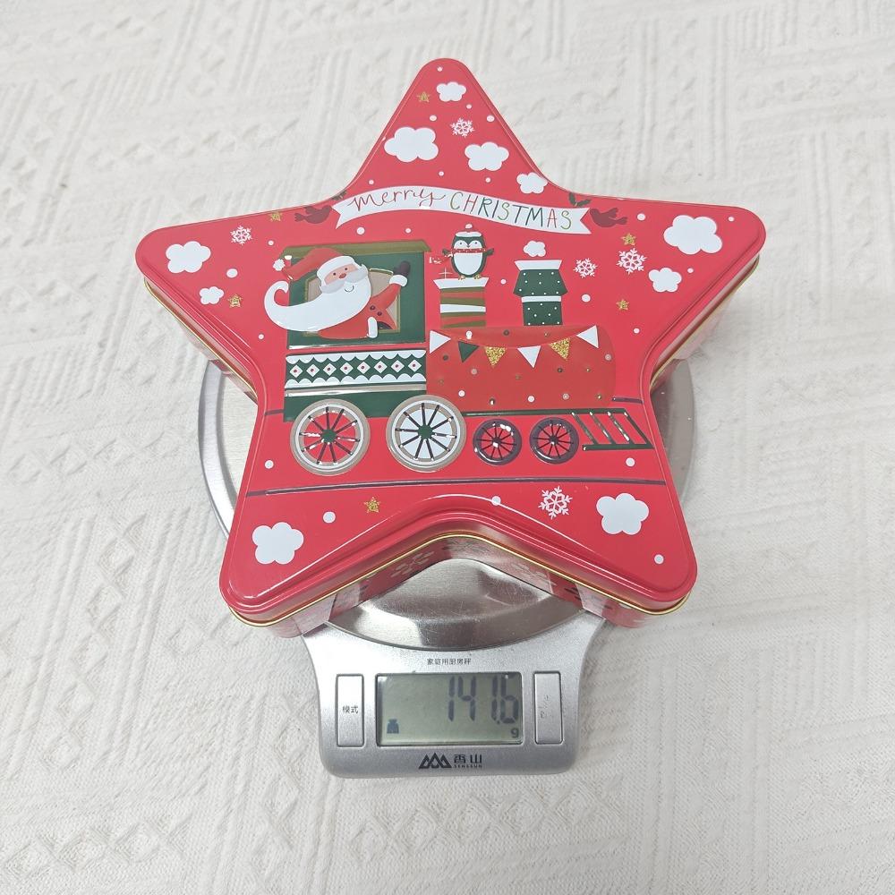 New Tinplate Christmas Tin Box Festival Ornaments Cute Candy Box New Year Party Supplies Candy Storage Containers Christmas
