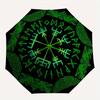 Viking Vegvisir Compass Umbrella, Portable 3-Fold Umbrella for Men & Women,Christmas Gift ES165