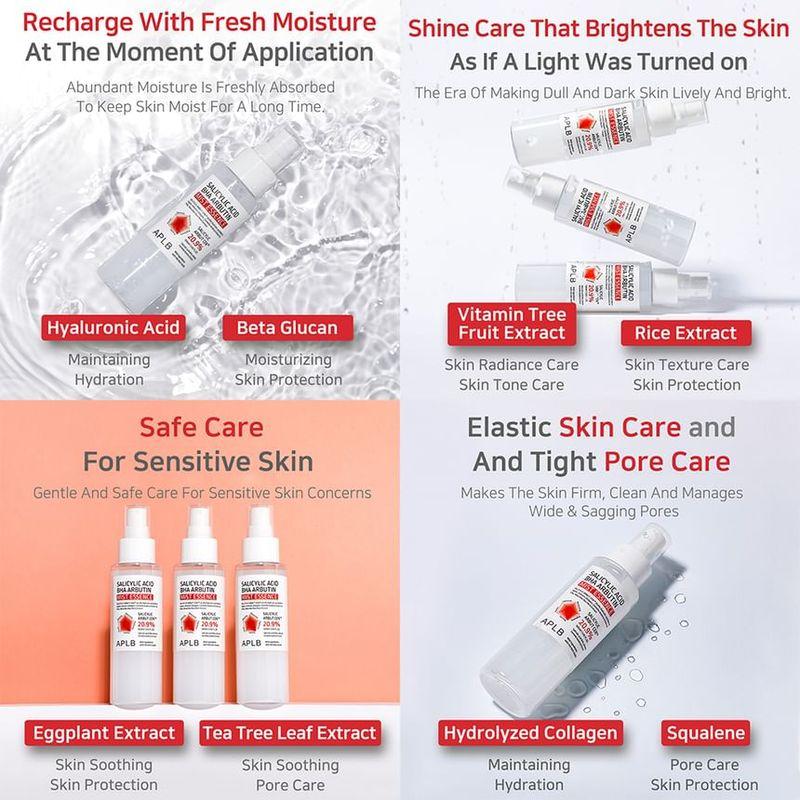 APLB Salicylic Acid BHA Arbutin Mist Essence