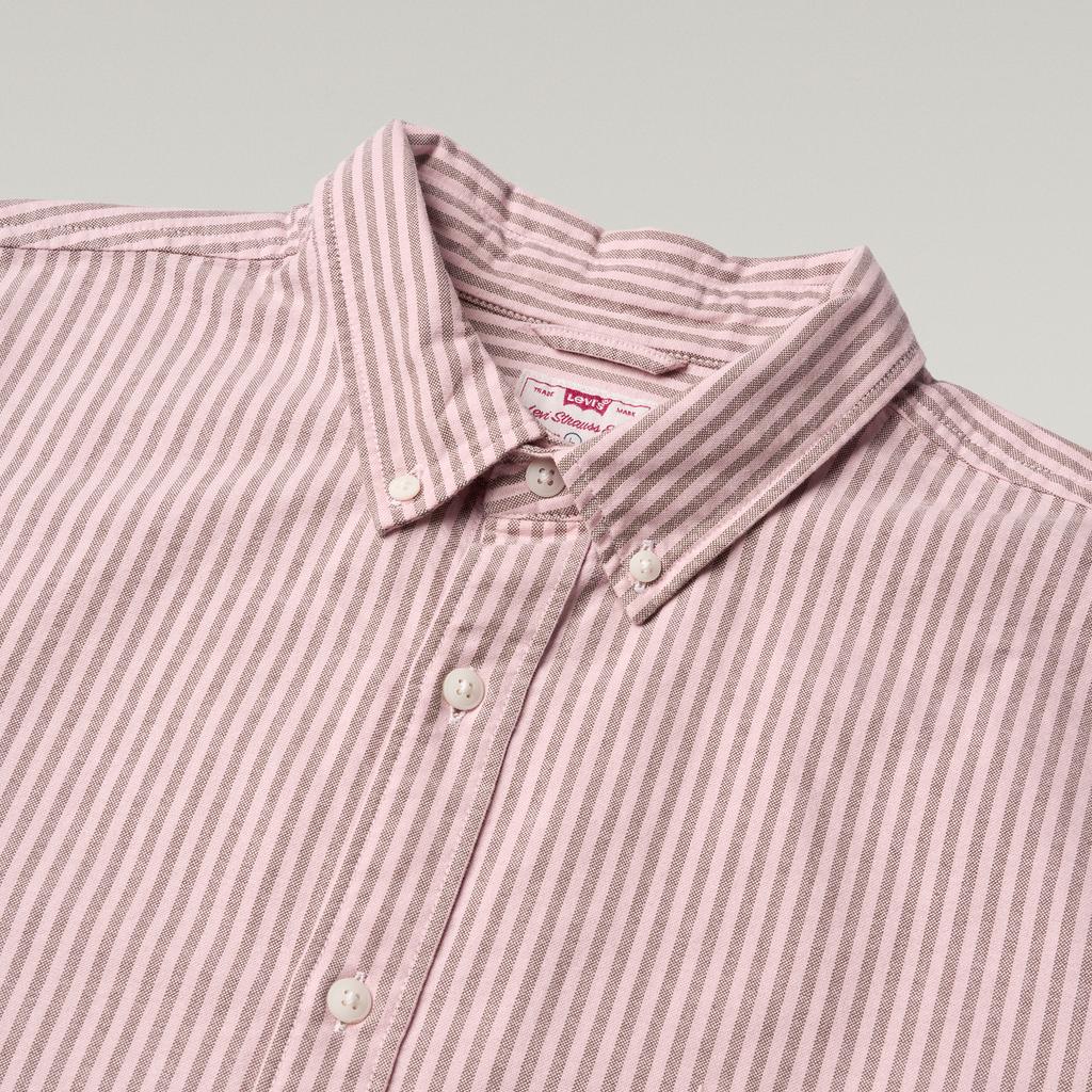 Levis Relaxed Striped Cotton Casual Long Sleeve Comfortable Versatile Vintage Shirt Unisex shirts A7210-0055