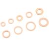 200pcs Copper Washer Gasket Flat Ring Seal Assortment Kit M5 M6 M8 M10 M12 M14