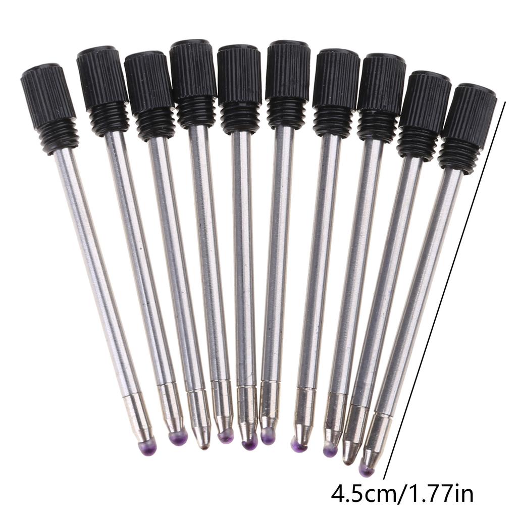 10Pcs Replaceable Ballpoint Pen Refills Ballpoint Metal Refills Metal Refill for Twist Action Ballpoint Pens 1.0mm Tip