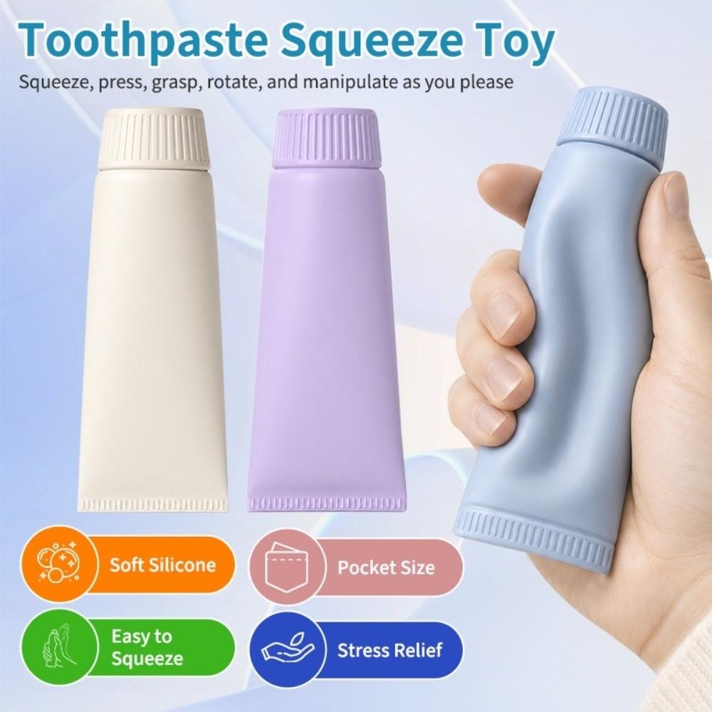 Slow Rebound Simulation Toothpaste Squishy Toy Soft Simulation Toothpaste Fidget Toy Adults