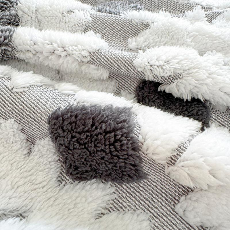 Thick Tafu Velvet Blanket Warm Lamb Wool Thow Blanket for Winter Double-layer Coral Fleece Office Blanket Plaids Sofa Queen Size