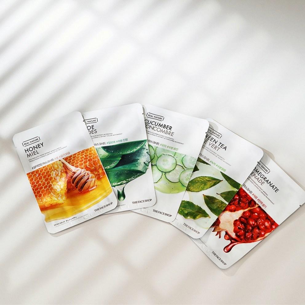 [THE FACE SHOP] Real Nature Maskenblatt - Aloe (10 Blätter)