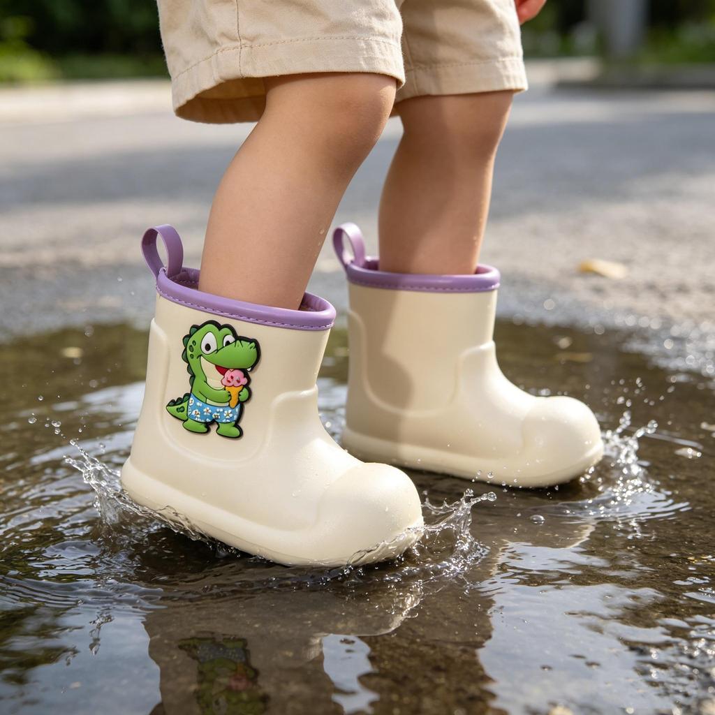 Children's Non-Slip Waterproof EVA Rain Boots - Soft, Breathable Baby Outdoor Footwear