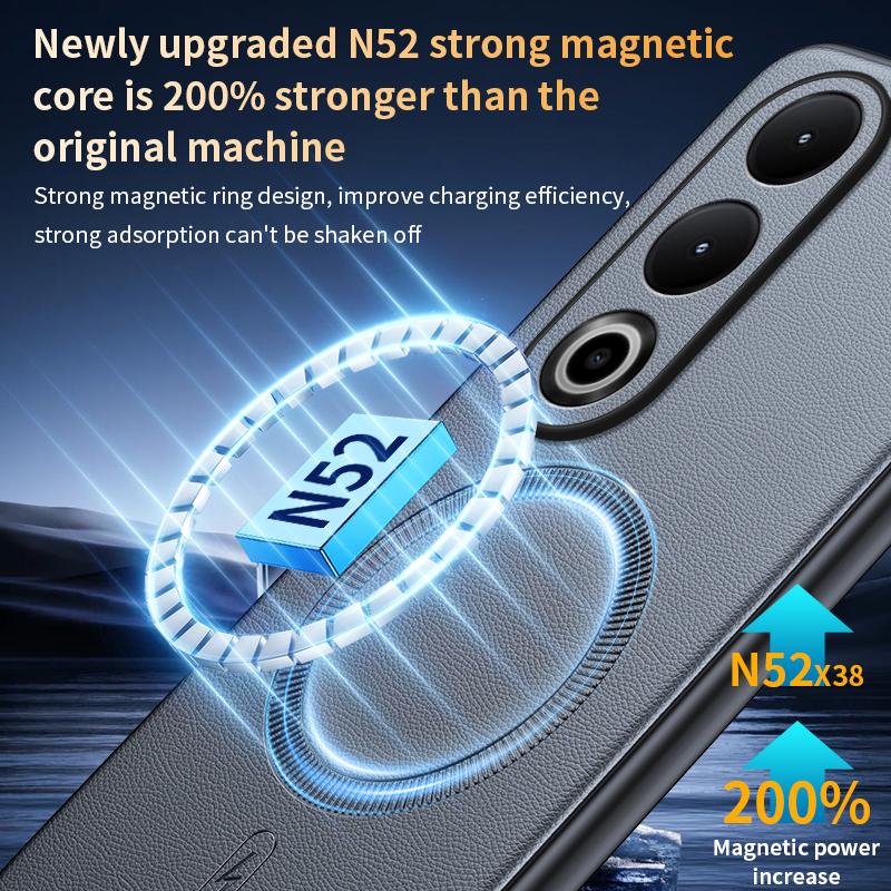 For Oneplus Ace 3V Case Magnetic Leather Shield Cover For Oneplus Ace 3V High Quality Anti-Fingerprint Non-Slip PC+TPU