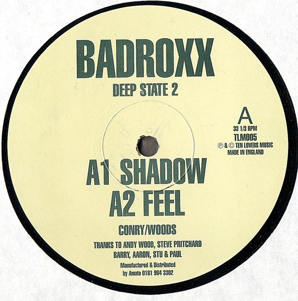 

12inch Record BADROXX Deep State 2 TLM005 Ten Lovers Musi 1997 UK Dance Electronica Used