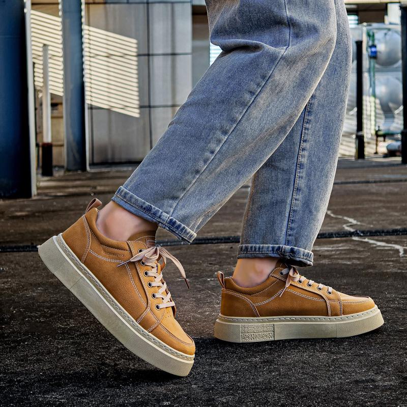 New Men's Classic Fashion Low Top Thick Sole Skateboarding Shoes Comfortable Soft Sole Basketball  Sneakers