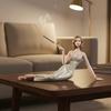 Figurina da Donna Artigianale Aroma Fico Resina Dama Elegante Portaincenso Statua Dama Meditante Statua per Aromaterapia per Soggiorno Camera da Letto